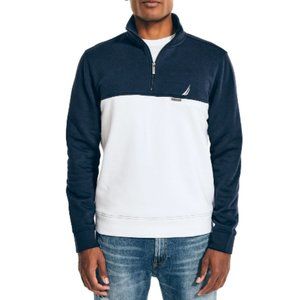 Nautica Men's Knit Active Quarter Zip Sweater Navy Size 3XL